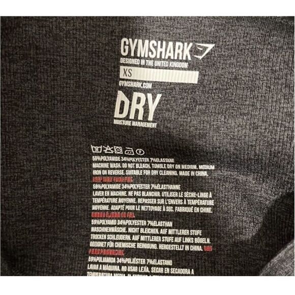 Ladies GYMSHARK HIGHWAISTED CROPPED LEGGINGS - Picture 3 of 3